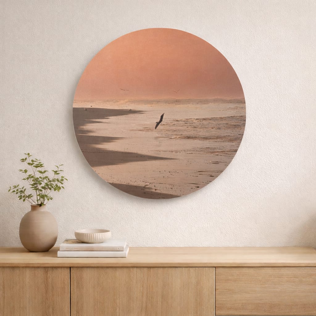 Unieke houten muurcirkels als wanddecoratie - eigen fotografie